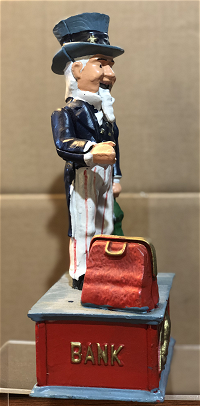 Image of Uncle Sam Mech Bank